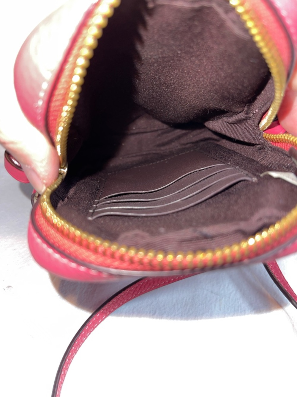 Coach M2023-C0736 North/South Zip Crossbody Leather Pink - Picture 9 of 10
